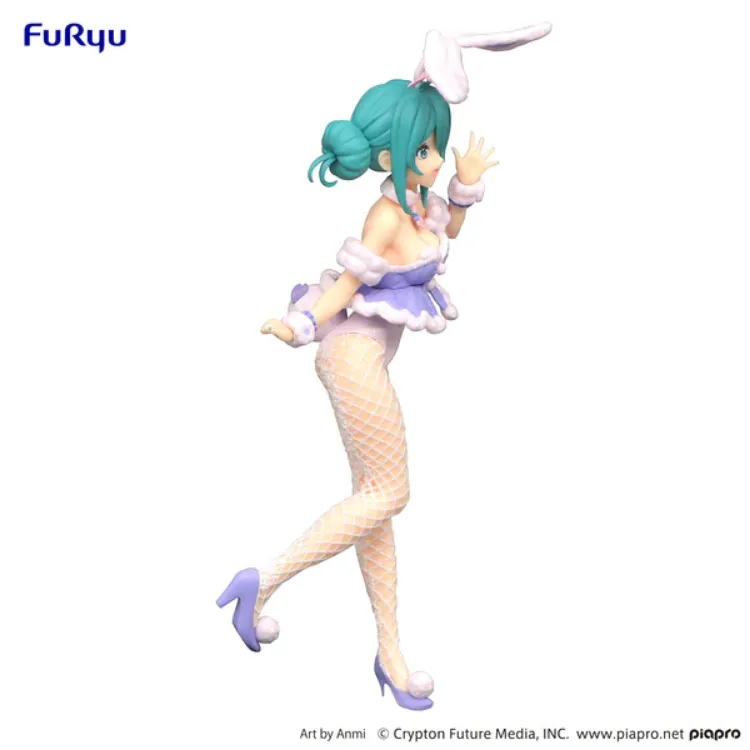 Piapro Characters - Figurine Hatsune Miku : White Bunny Lavender Ver. (FuRyu)